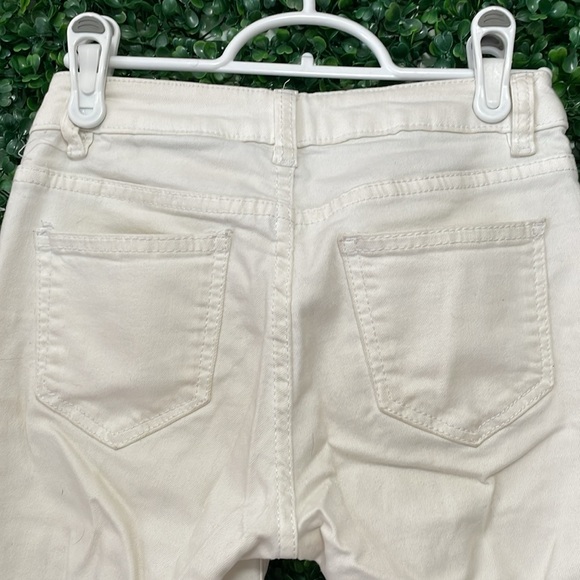 Revamped Denim - White Ripped/Distressed Jegging/Skinny Jean Size 0 - Picture 5 of 5